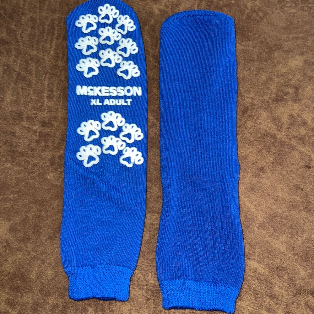 McKesson Blue Slipper Socks